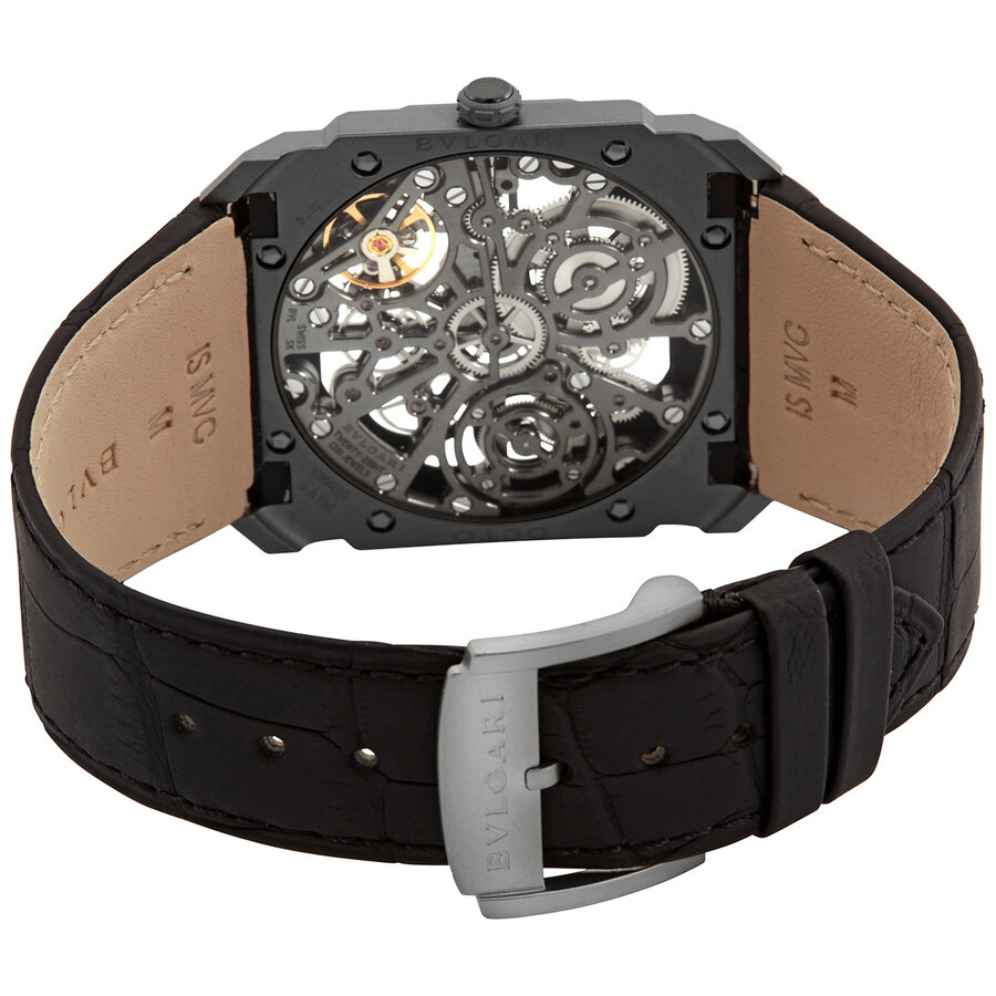 Pre-owned Bvlgari Octo Finissimo Skeleton Dial Men's Watch 102714 - 3