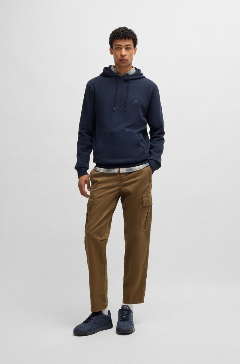 BOSS MIXED-MATERIAL TRAINERS WITH SUEDE AND LEATHER outlook