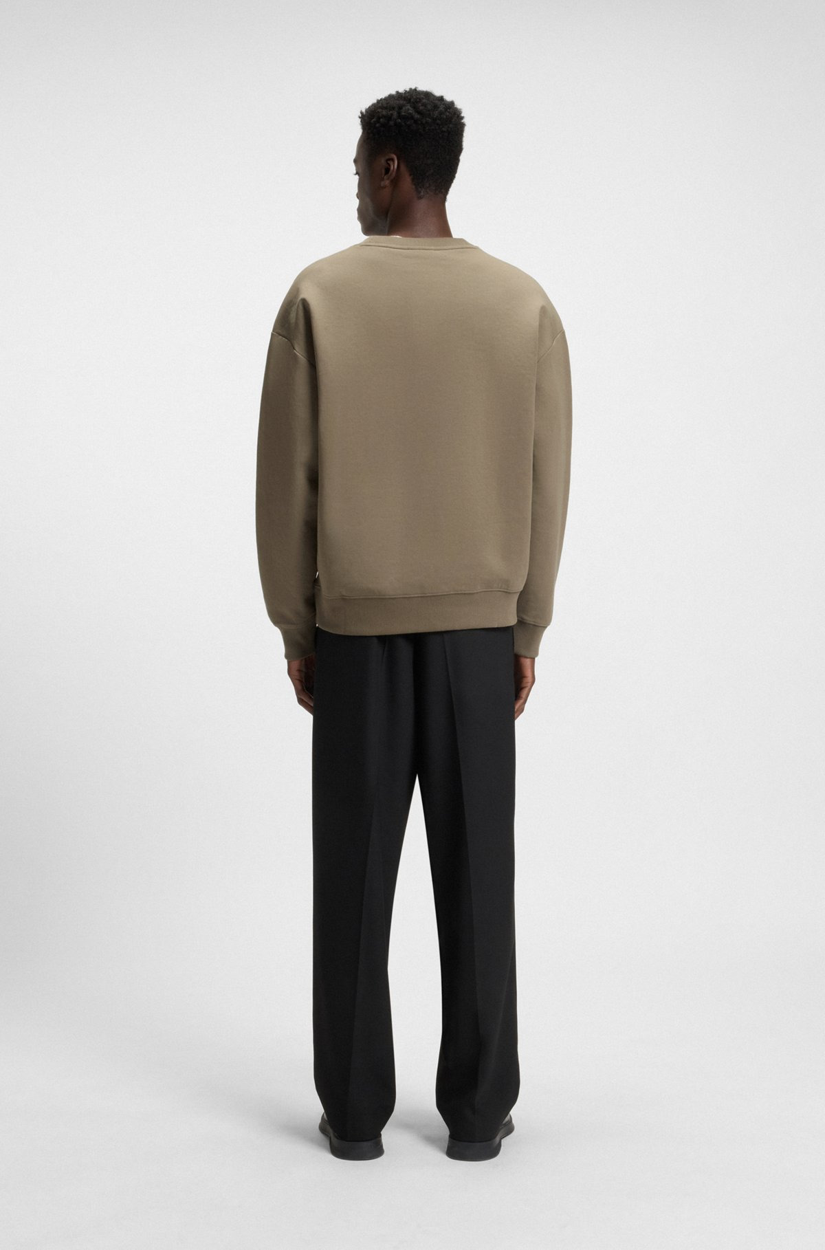 SWEATSHIRT WITH STACKED-LOGO BADGE - 5