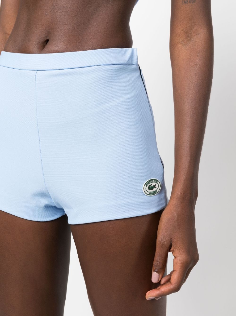 x Lacoste logo-patch mini shorts - 5