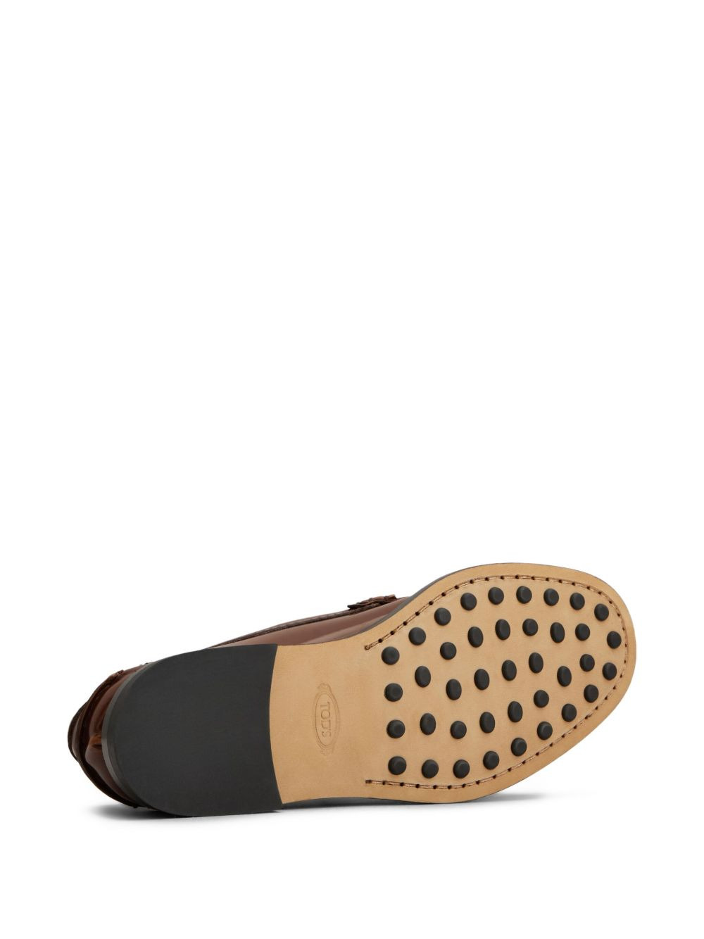 logo-charm loafers - 4