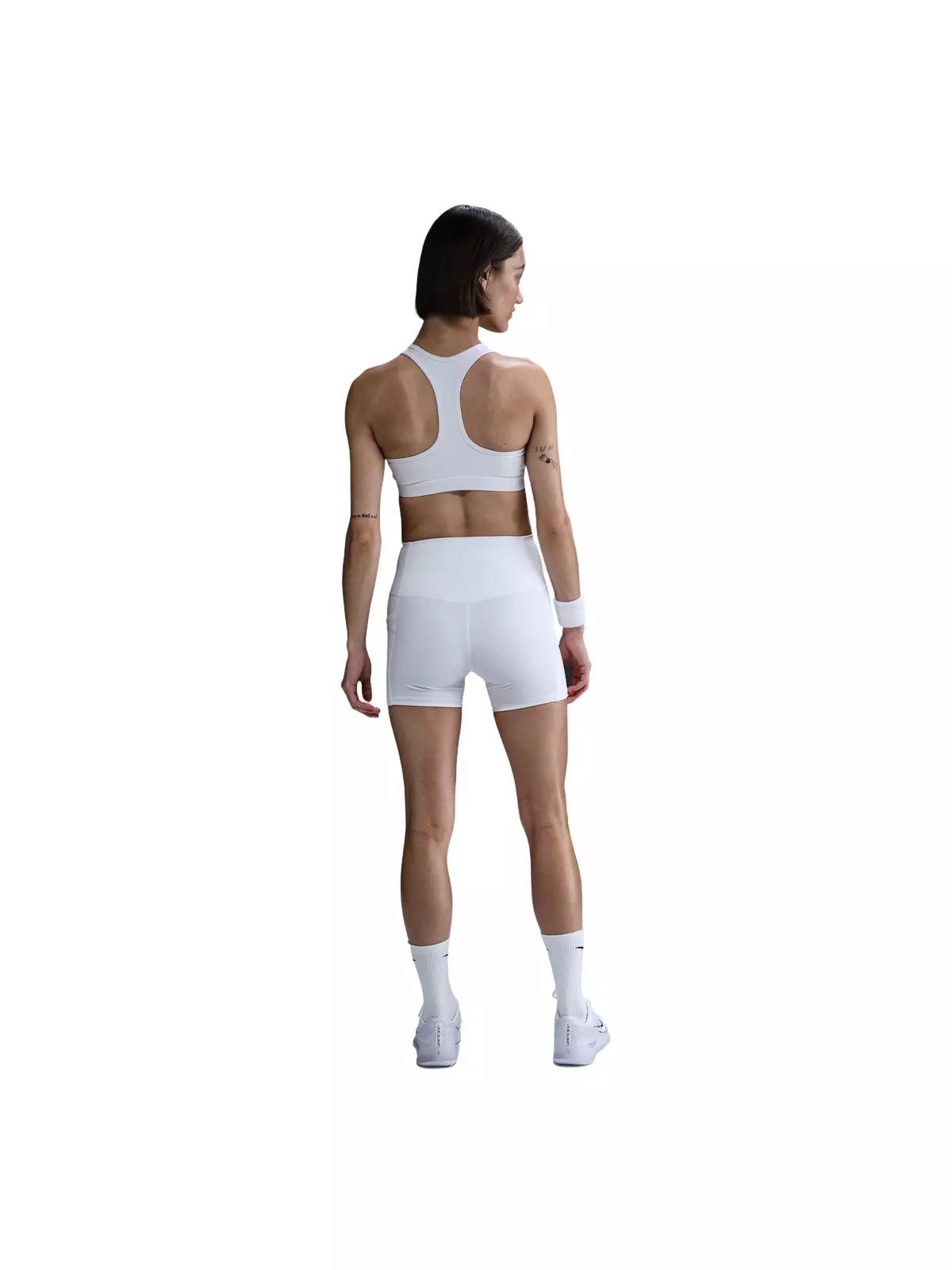Women's Court Dri-Fit Ball Short-White - 4
