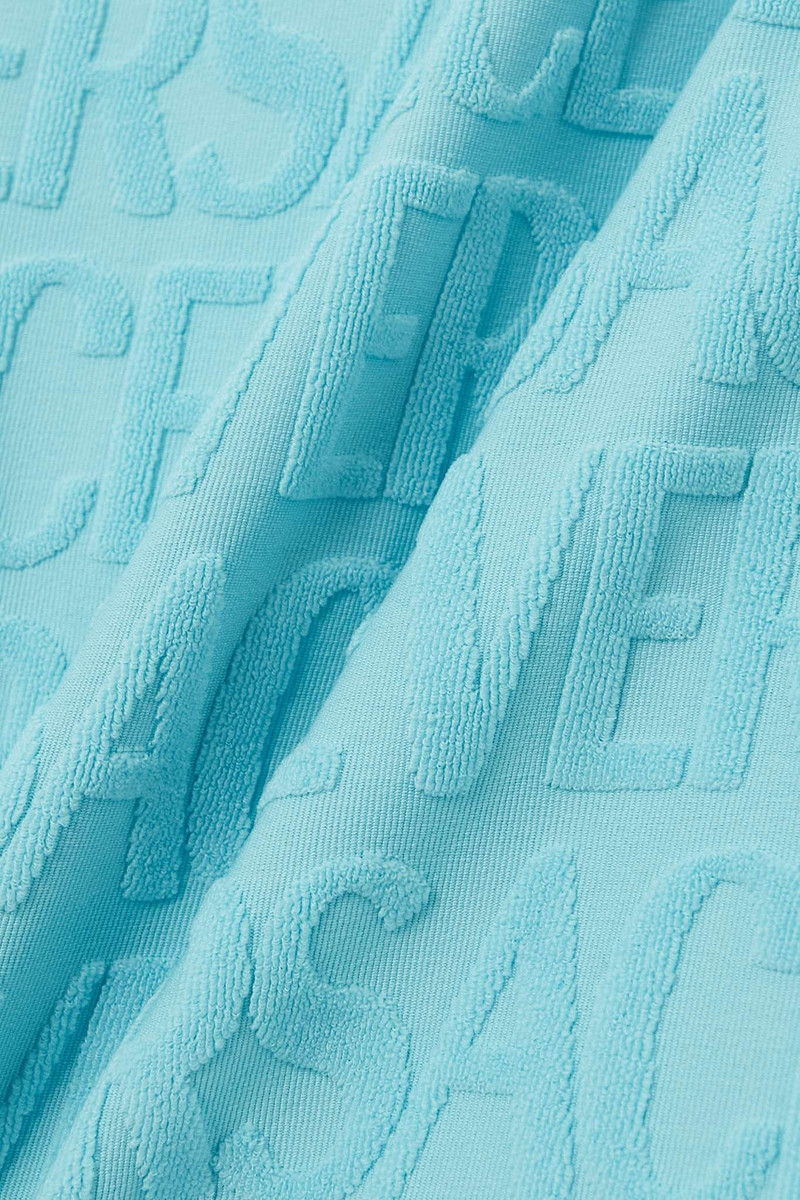 + Dua Lipa flocked stretch-terry swimsuit 4