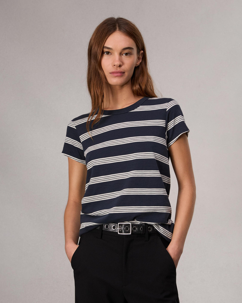 rag & bone The Slub Striped Tee outlook
