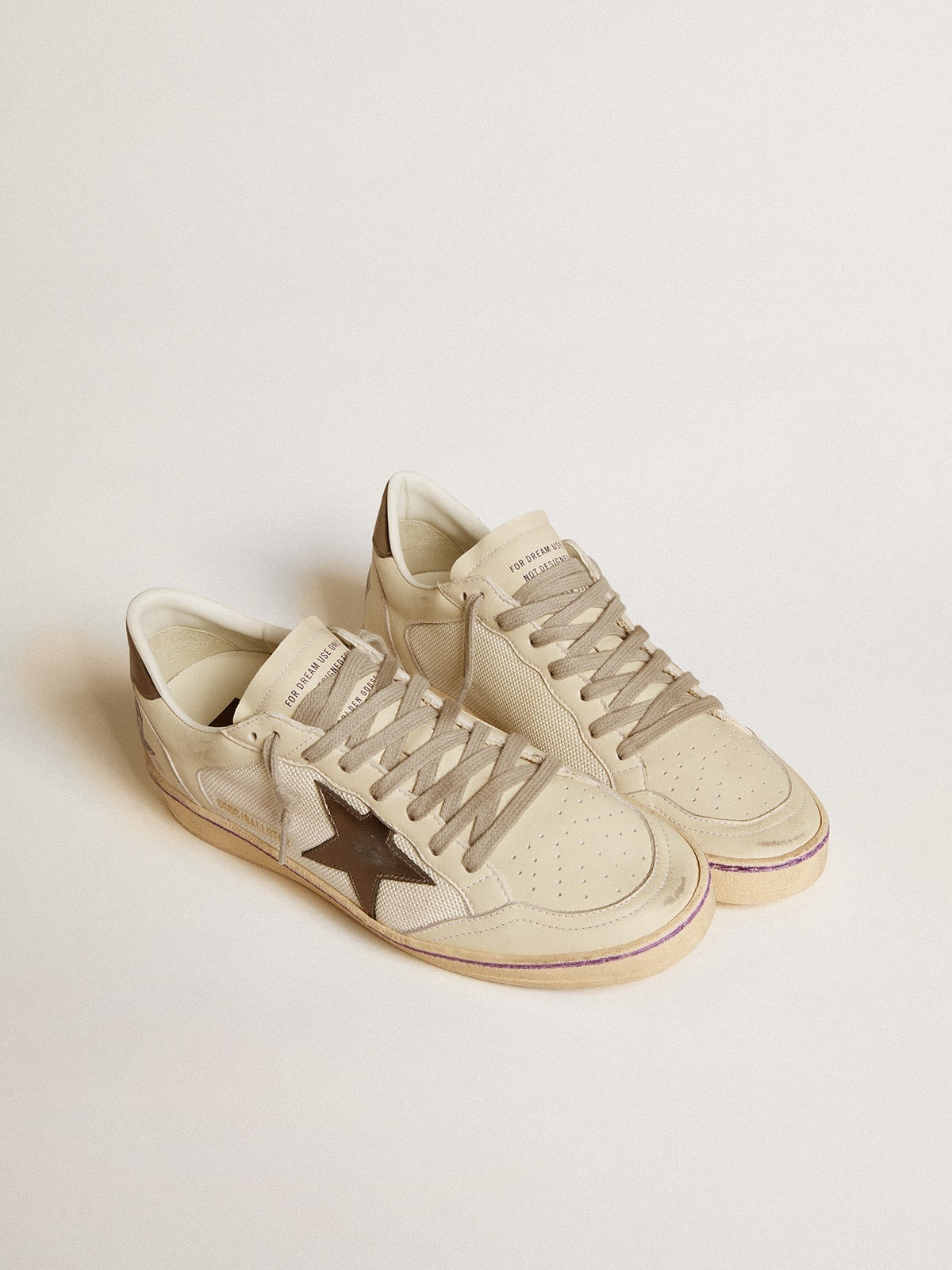 Ball Star in mesh and leather with metallic leather star and heel tab - 2