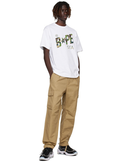 A BATHING APE® Beige Relaxed-Fit Cargo Pants outlook