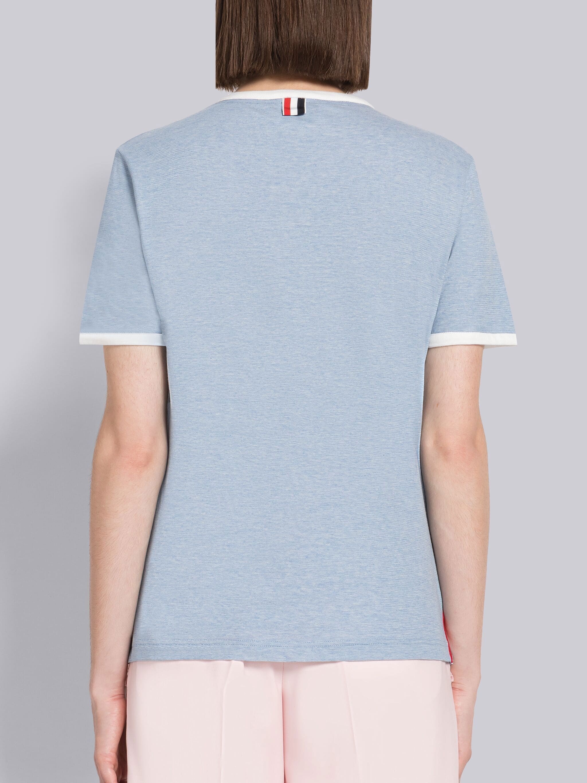 Melange Jersey Short Sleeve Ringer Tee - 3