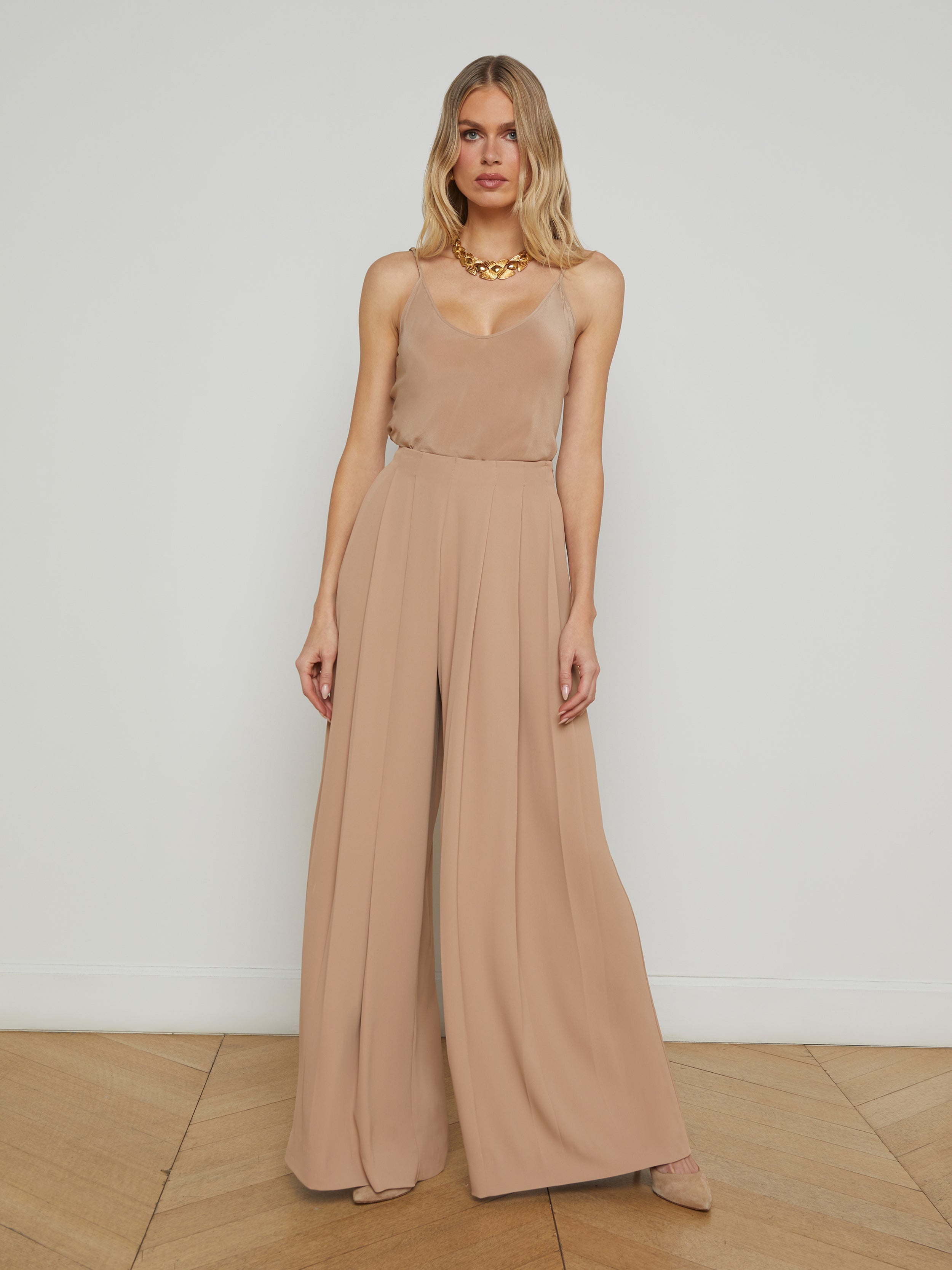 Nova Pleated Wide-Leg Pant - 2