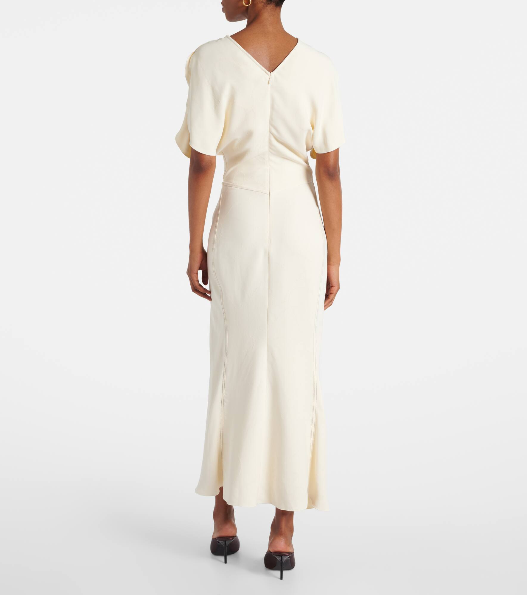 Gathered midi dress - 3
