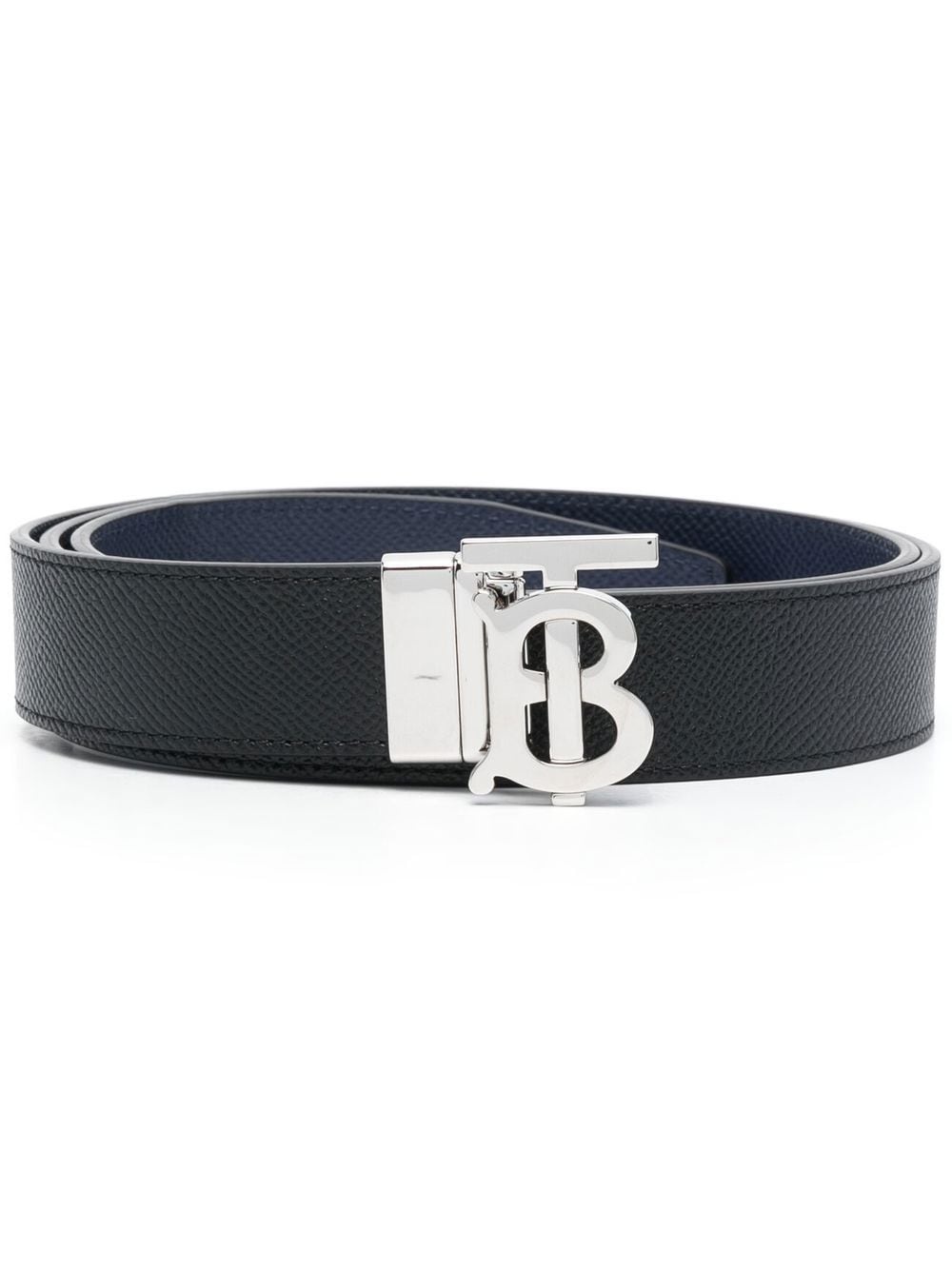 TB monogram plaque leather belt - 1