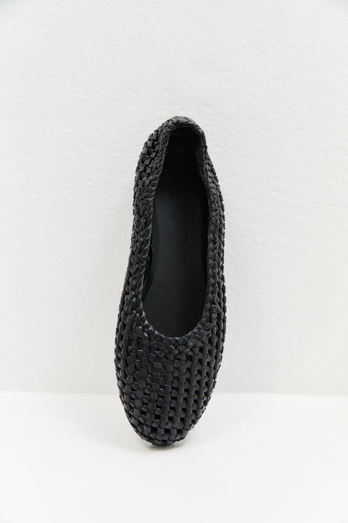 Macrame Mesh Ballet Flats - Black - 4