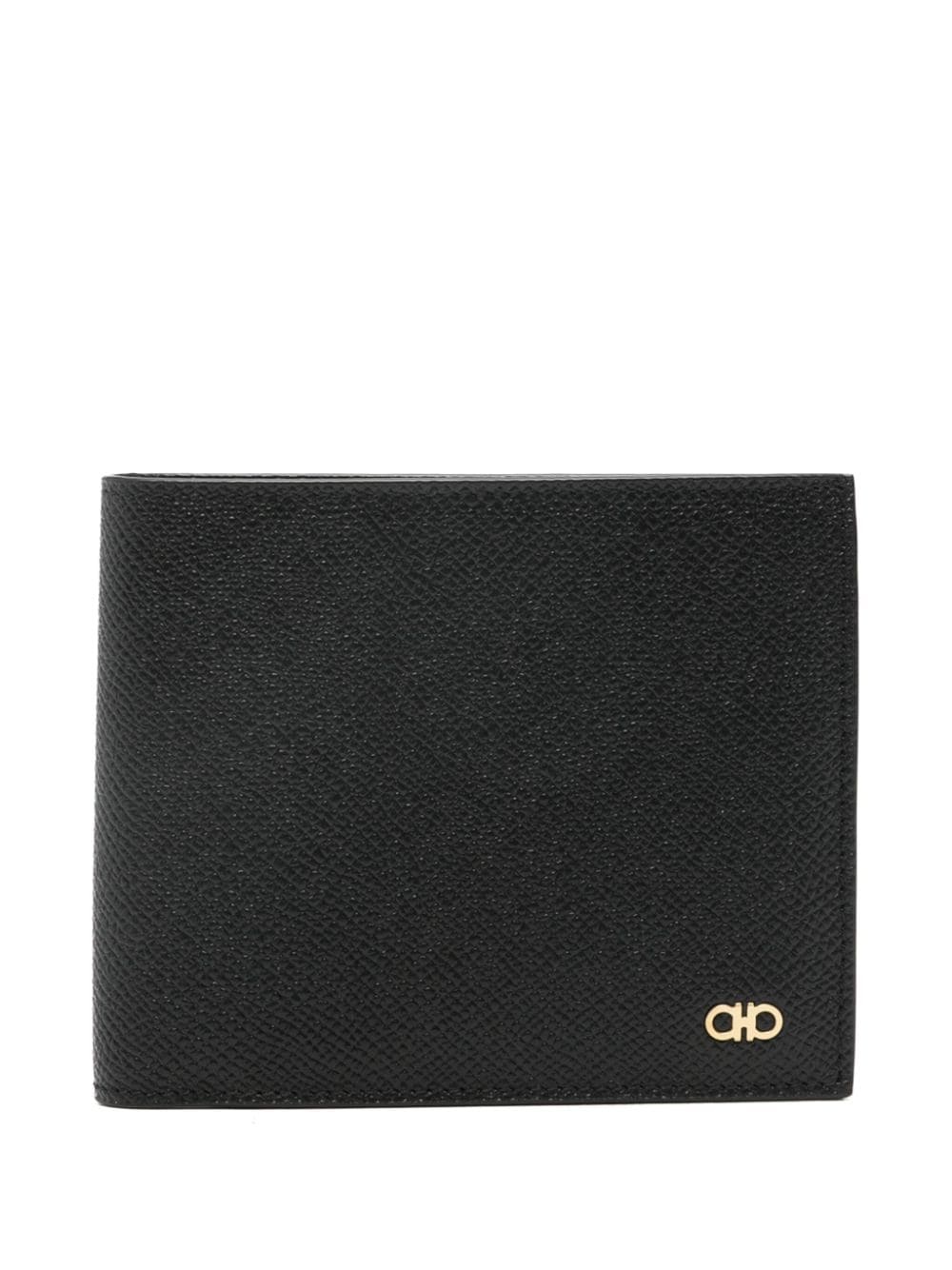 Gancini-plaque leather wallet - 1