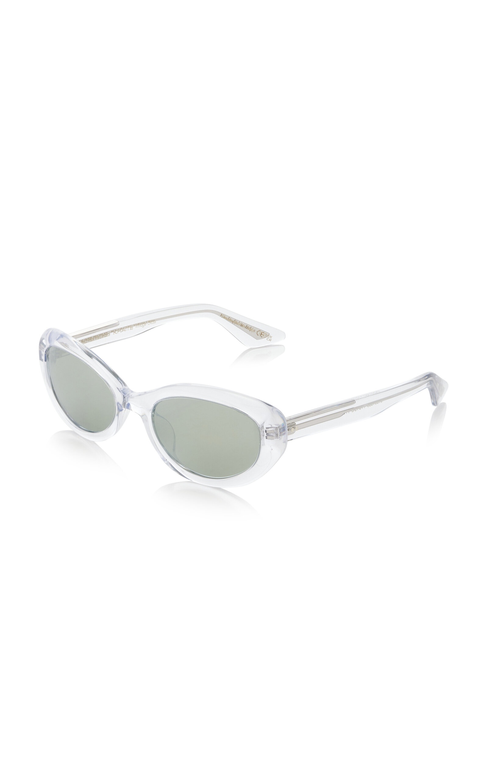 x Oliver Peoples 1969C Round-Frame Acetate Sunglasses clear - 2