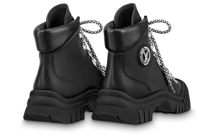 (WMNS) LOUIS VUITTON LV Ruby Flat Ranger Boots 'Black' 1AAM5U - 3