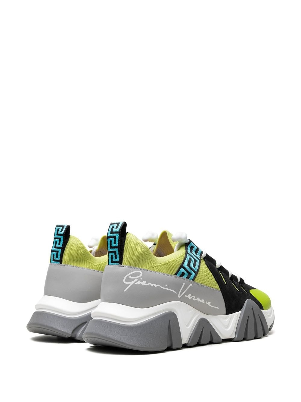 Squalo "Neon Green/Black/Aqua" sneakers - 3