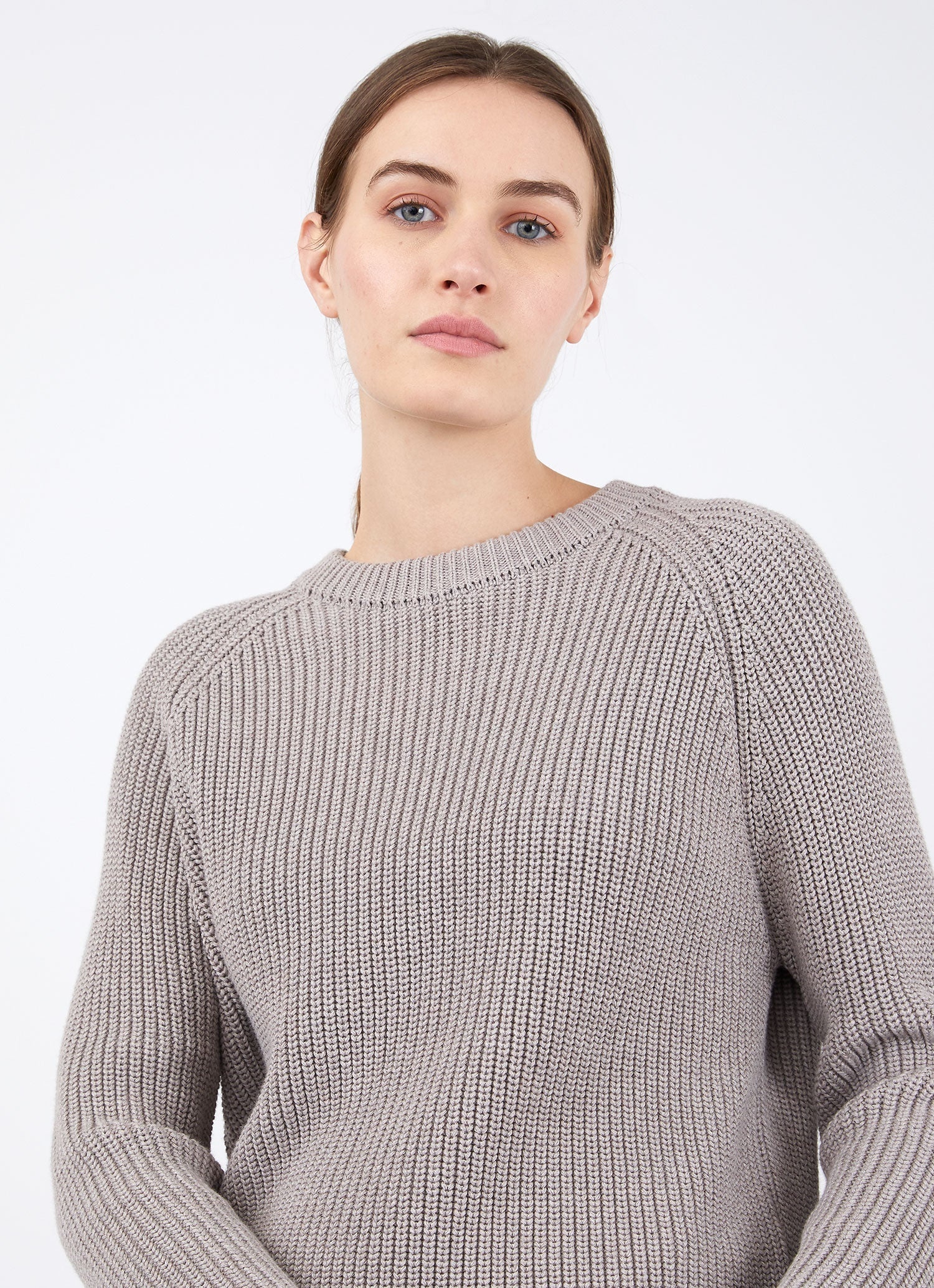 Cotton Boxy Crew Neck Jumper - 4
