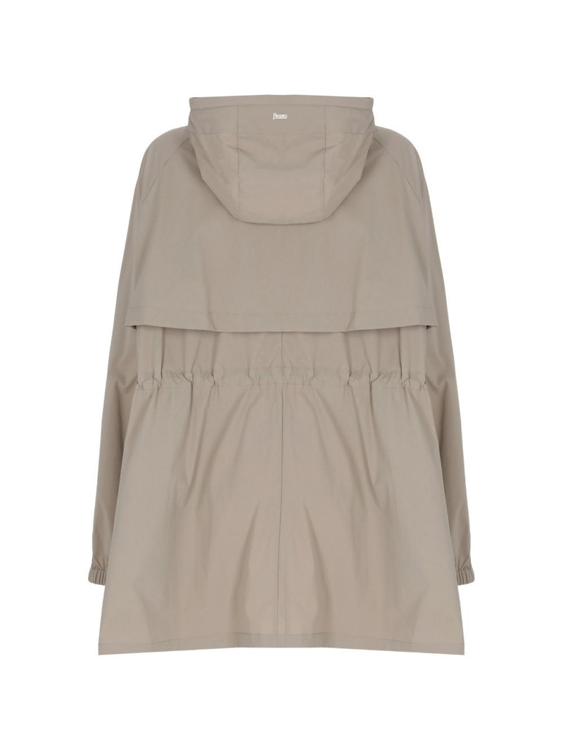 Herno hooded zip-up parka coat outlook