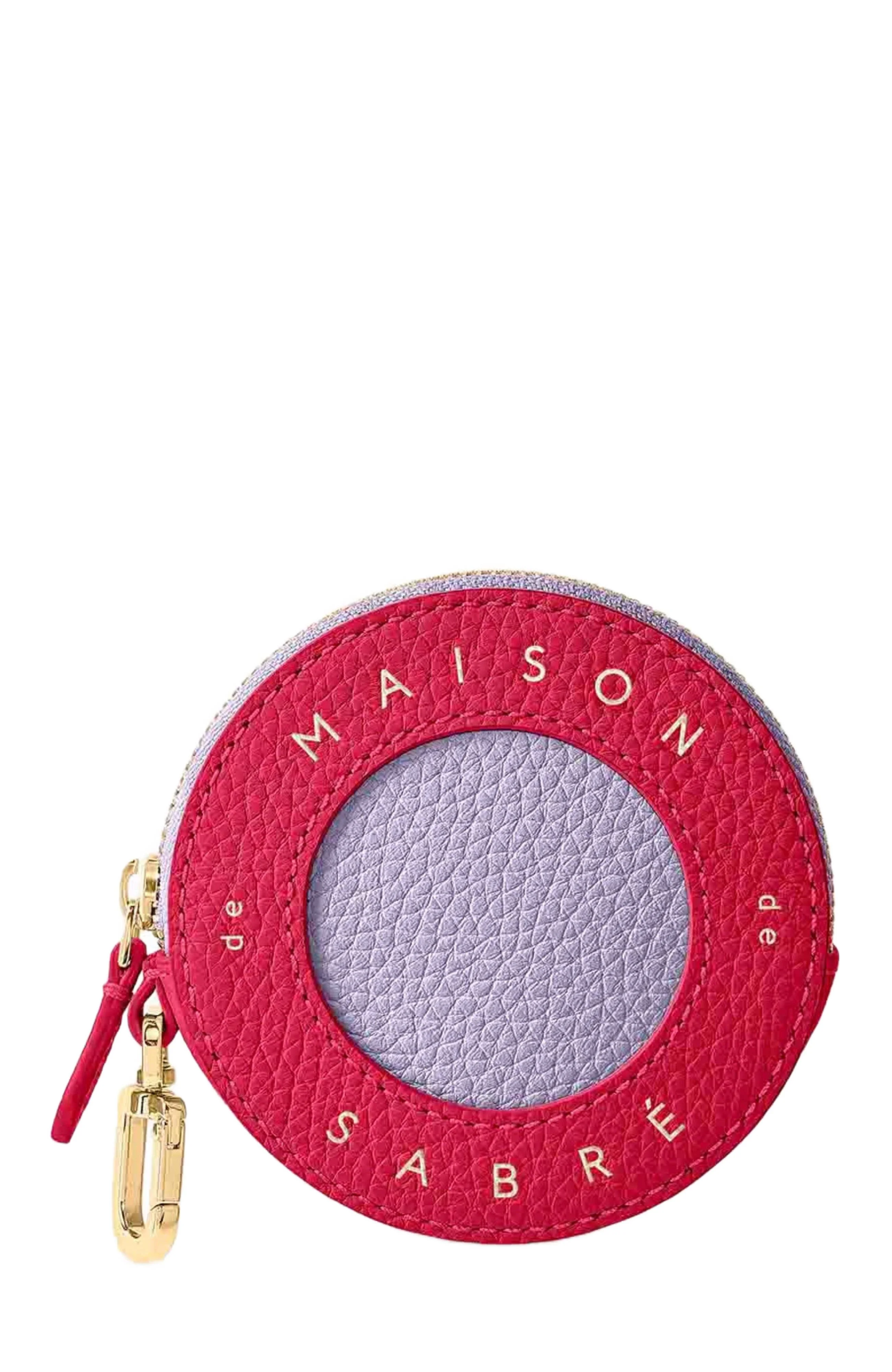 MAISON de SABRÉ Leather Coin Purse in Fuchsia Lavender at Nordstrom - 1