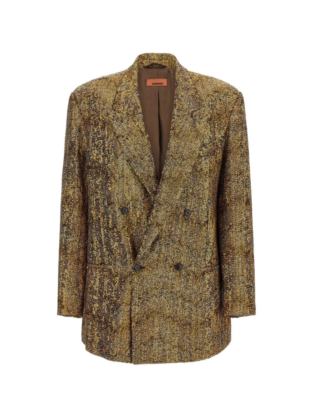 sequin-embellished double-breasted blazer - 1