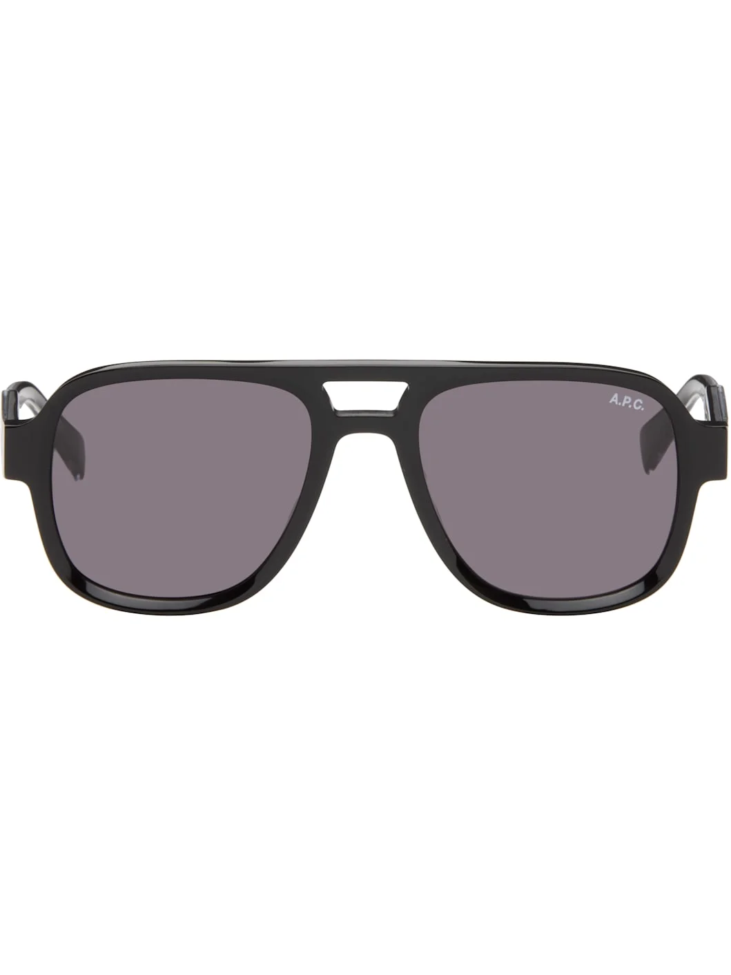 Black 'Les Navigator' Sunglasses - 1