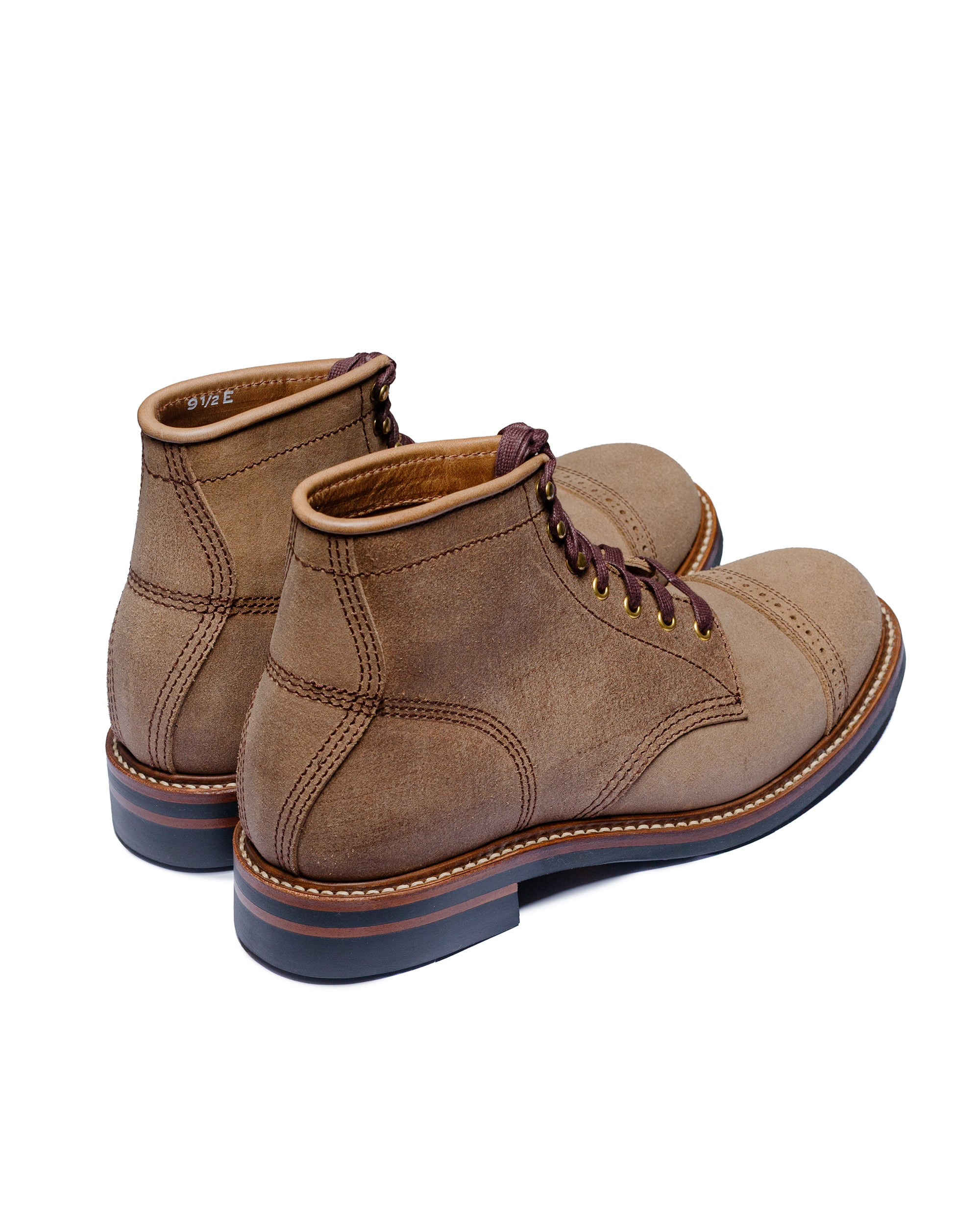 Combat Boots Horween Leather CXL Natural Roughout - 3