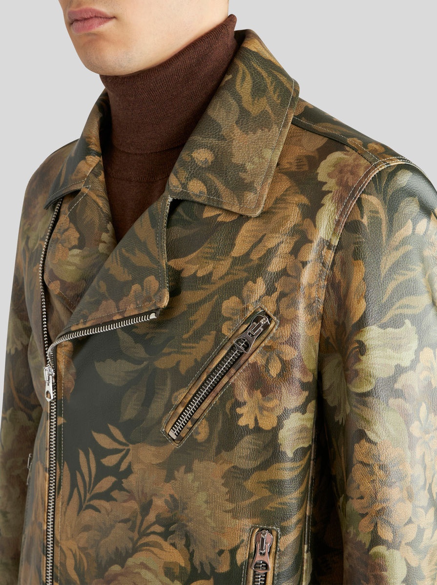 FOLIAGE LEATHER JACKET - 2