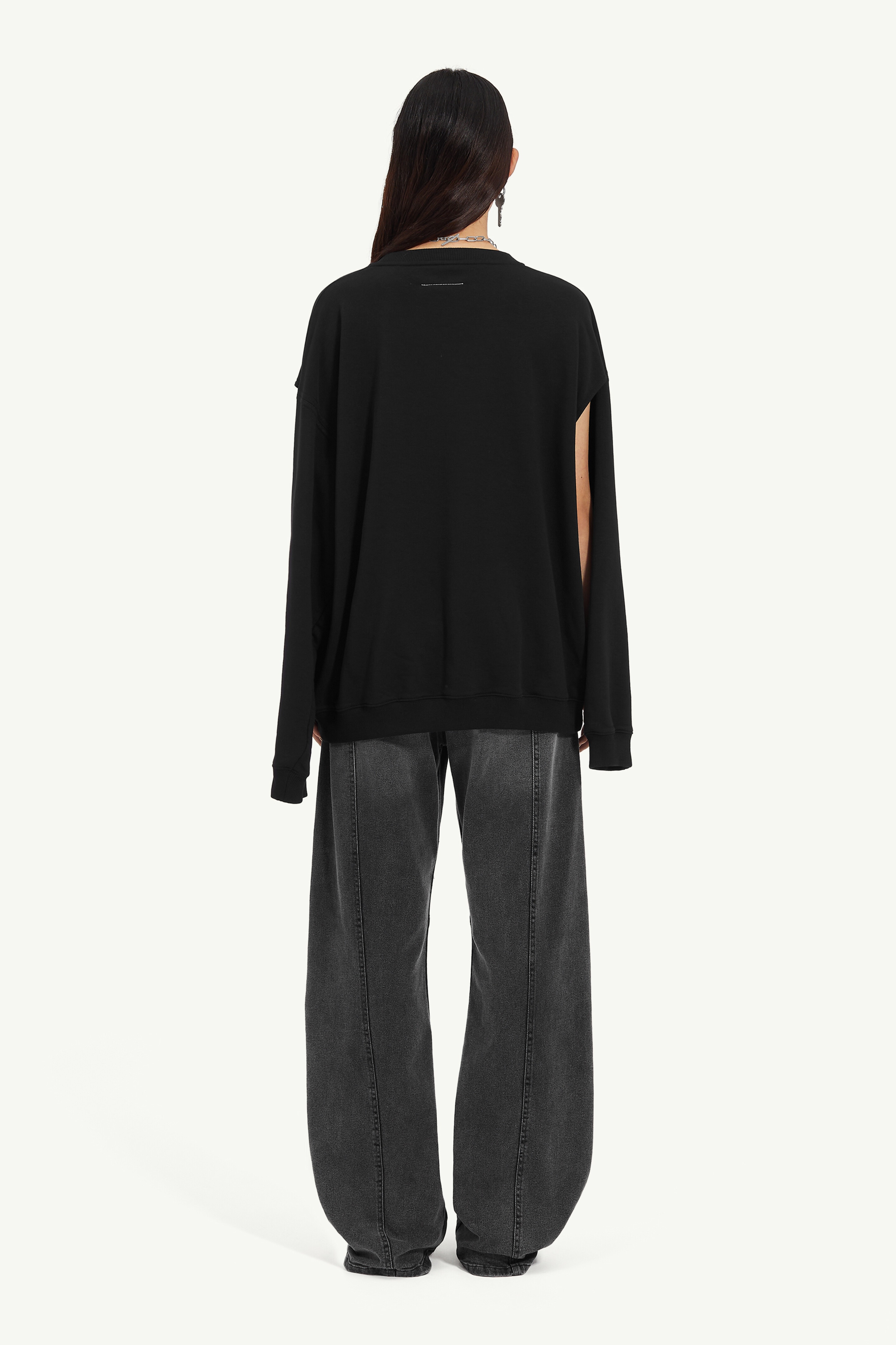 Unbrushed jersey sweatshirt - 8