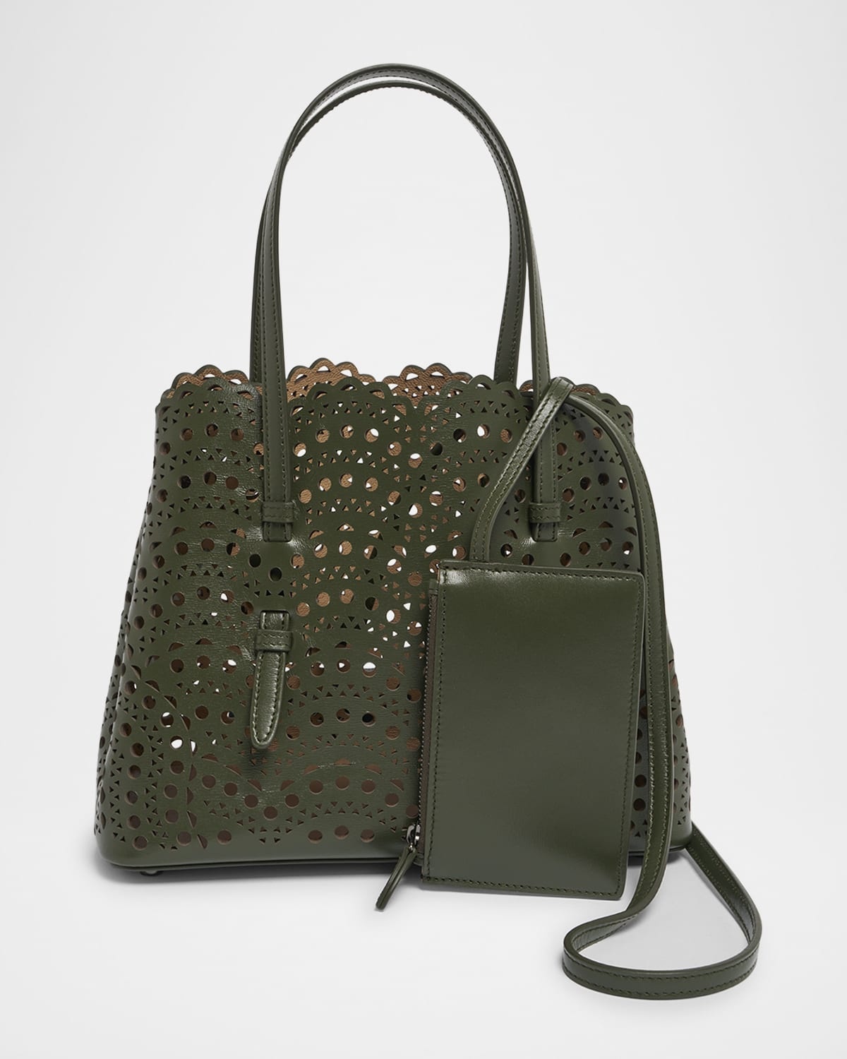 Mina 25 Tote Bag in Vienne Wave Perforated Leather - 5