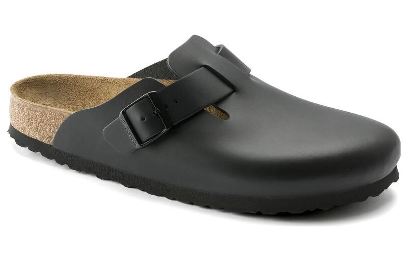 Birkenstock Boston Natural Leather Narrow Fit 'Black' 0060193 - 3