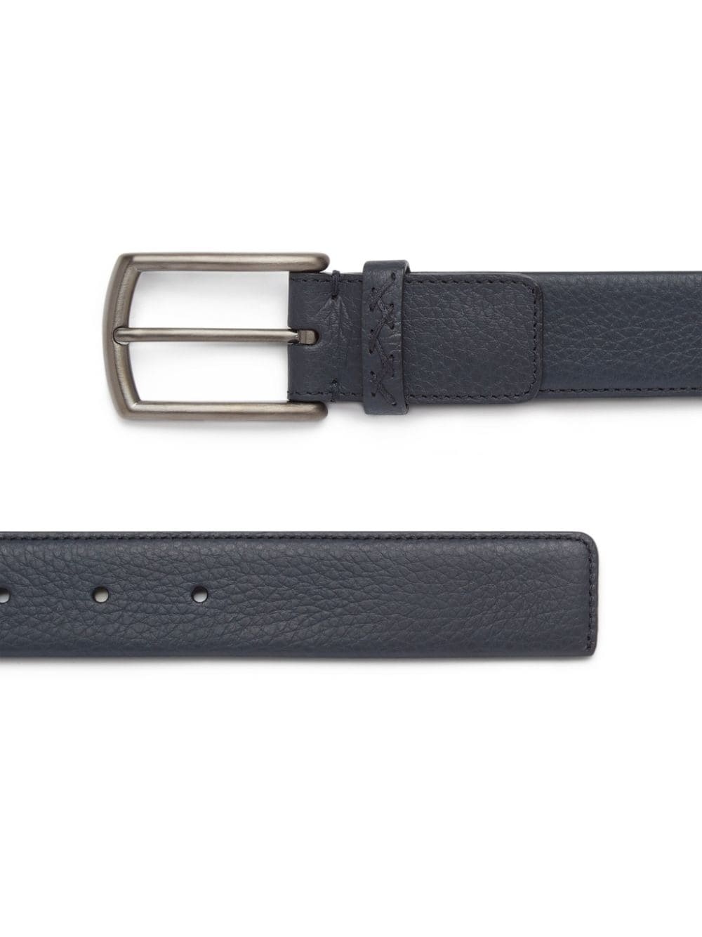 leather buckle-fastening belt - 2