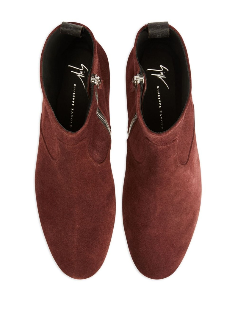 Ron panelled suede ankle boots 4