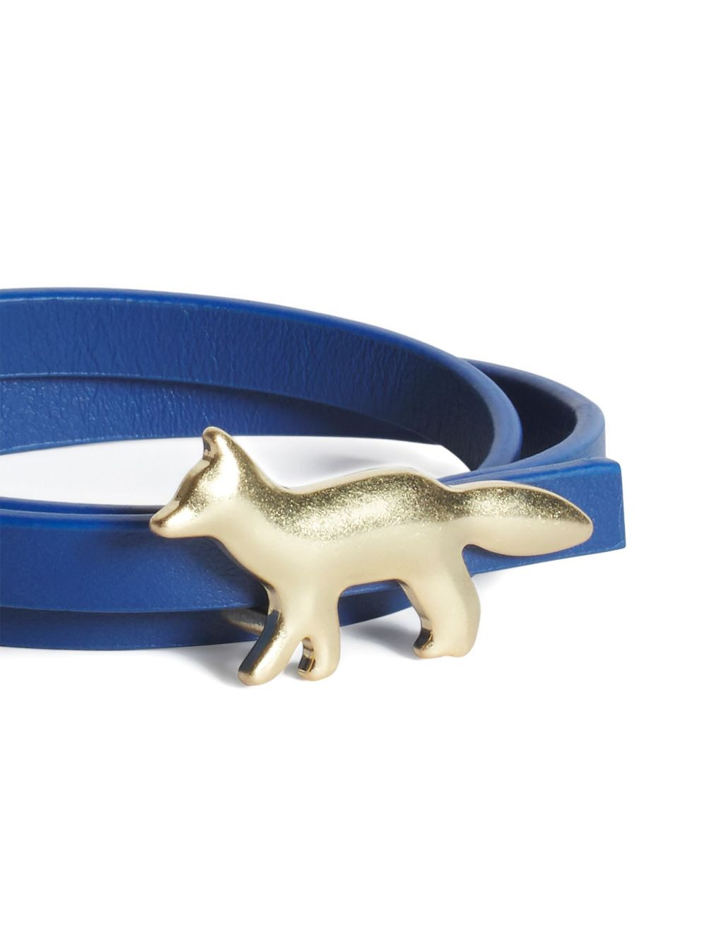 fox-embellished leather bracelet - 3