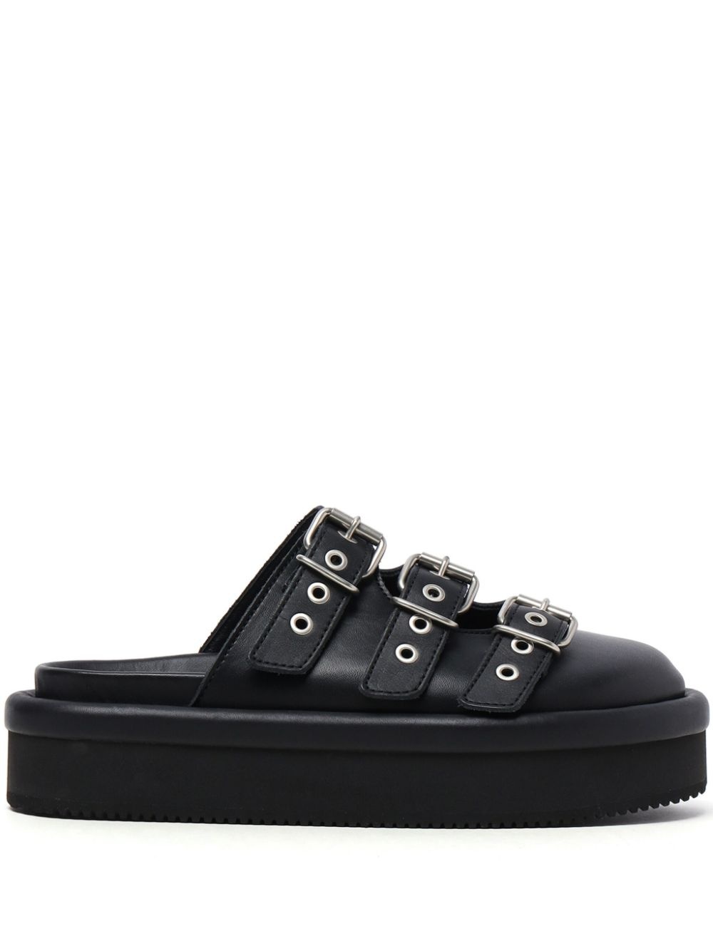 buckled-strap mules - 1