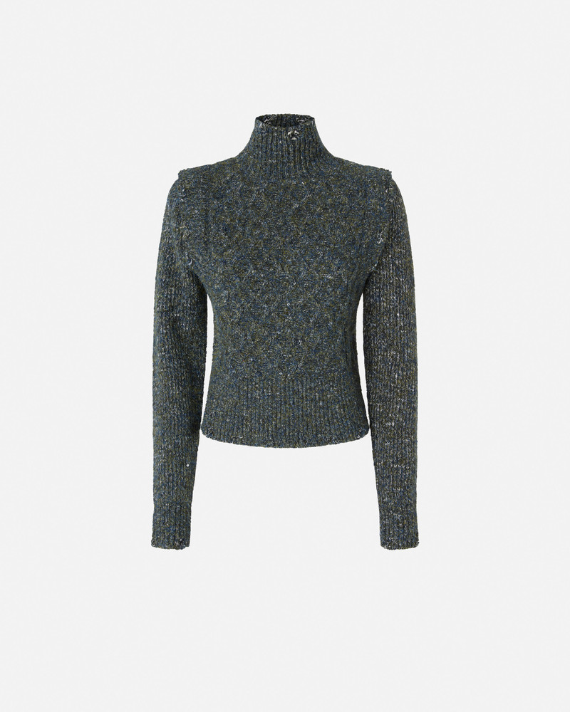 KNIT TURTLENECK WITH CABLE STITCH 1