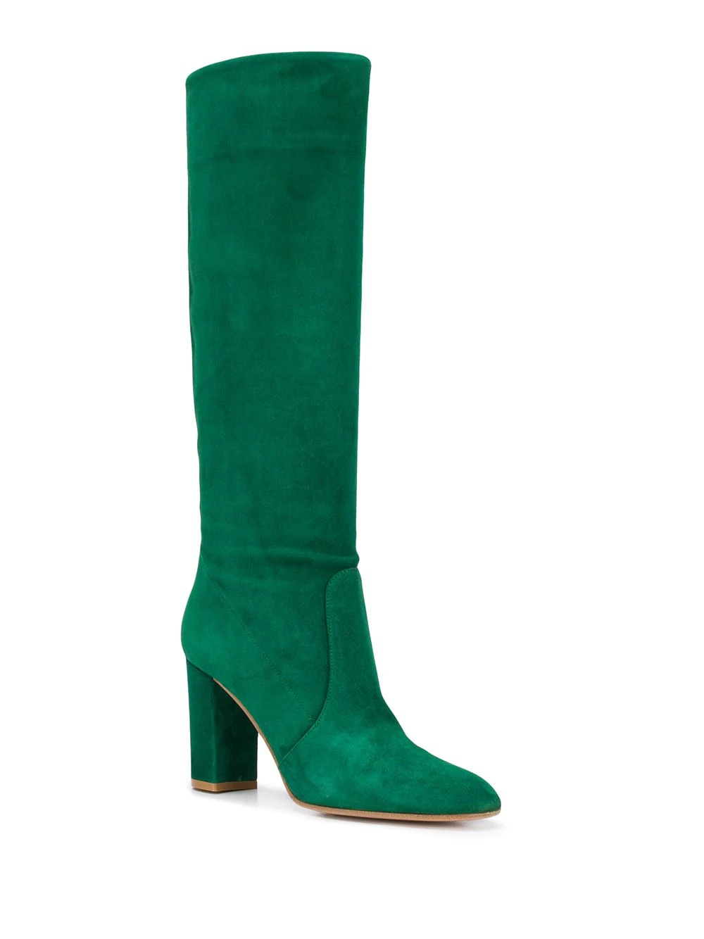 knee-length suede boots - 2