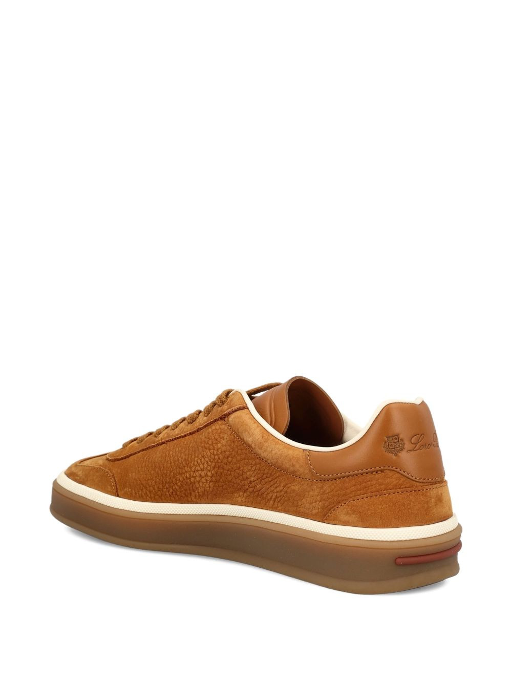 leather lace-up sneakers - 4