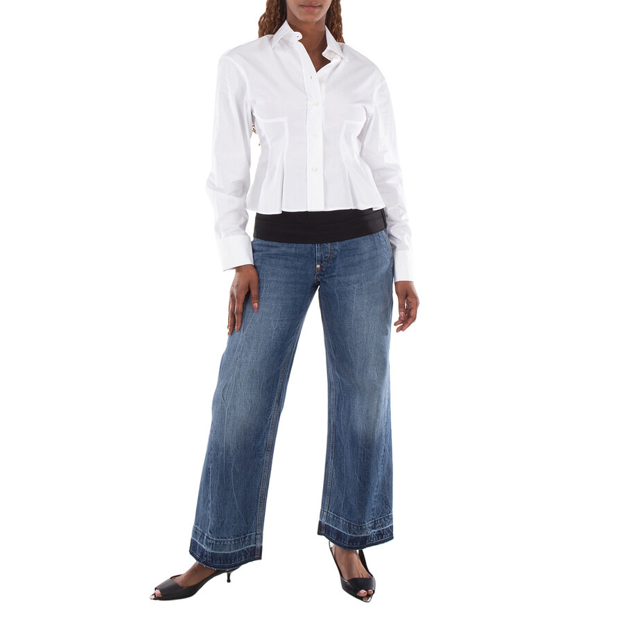 Stella McCartney Peplum Waist Cotton Shirt - 2
