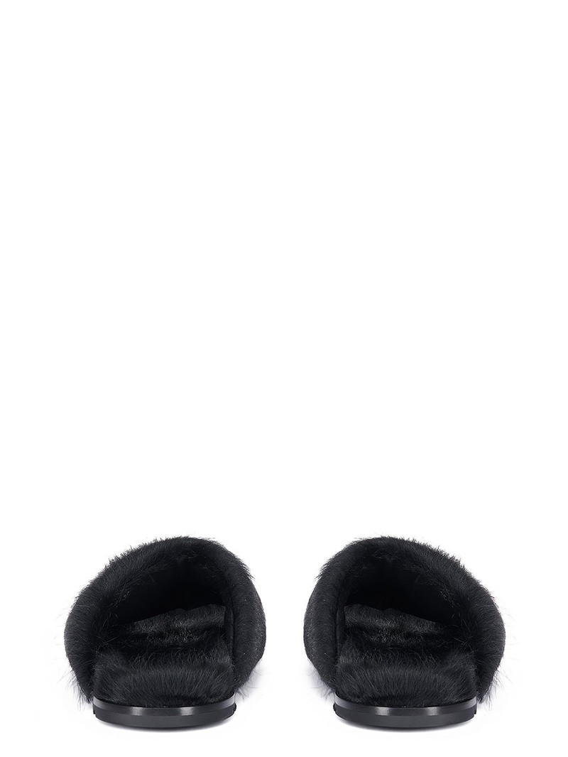 fured open-toe slides 4