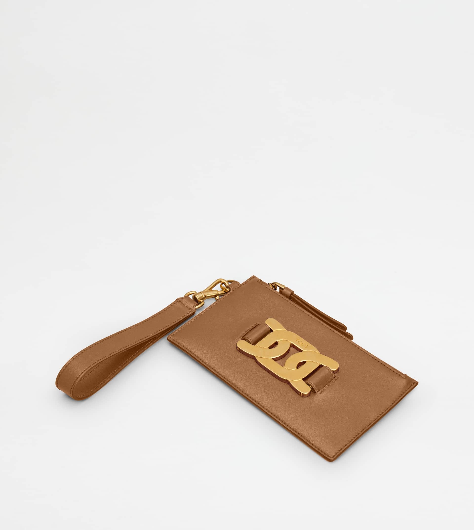 KATE POUCH IN LEATHER SMALL - BROWN - 3