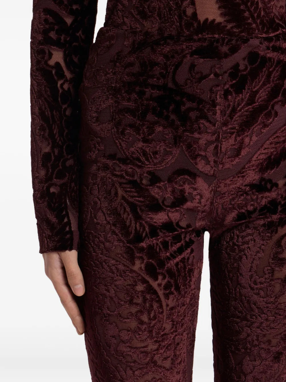 Etro Women Flared Trousers With Jacquard Effect - 5