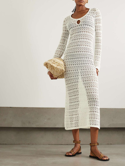 Isabel Marant Poros pointelle-knit cotton-blend maxi dress outlook