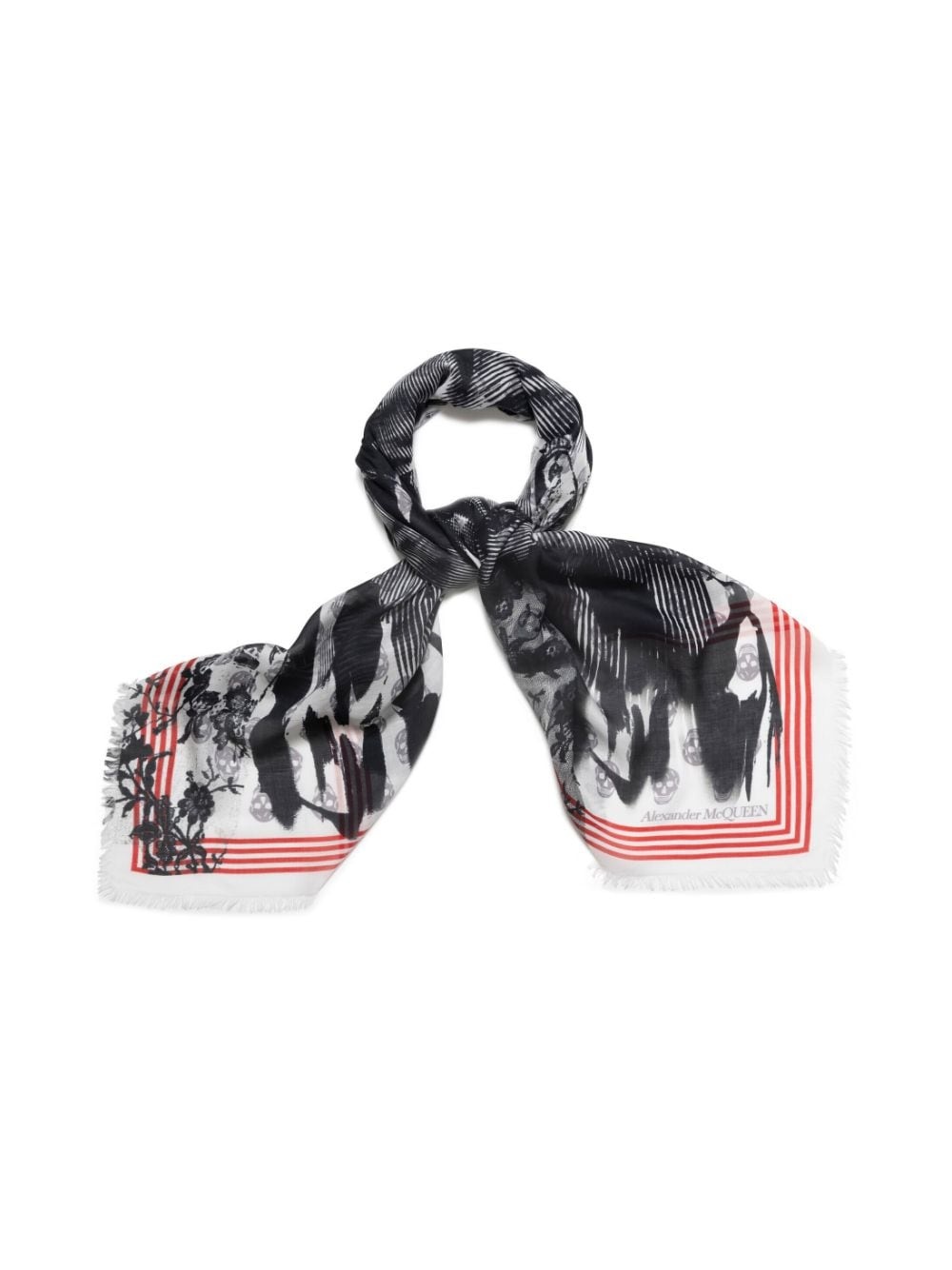 Alexander McQueen Collage Biker Skull foulard | farfetch