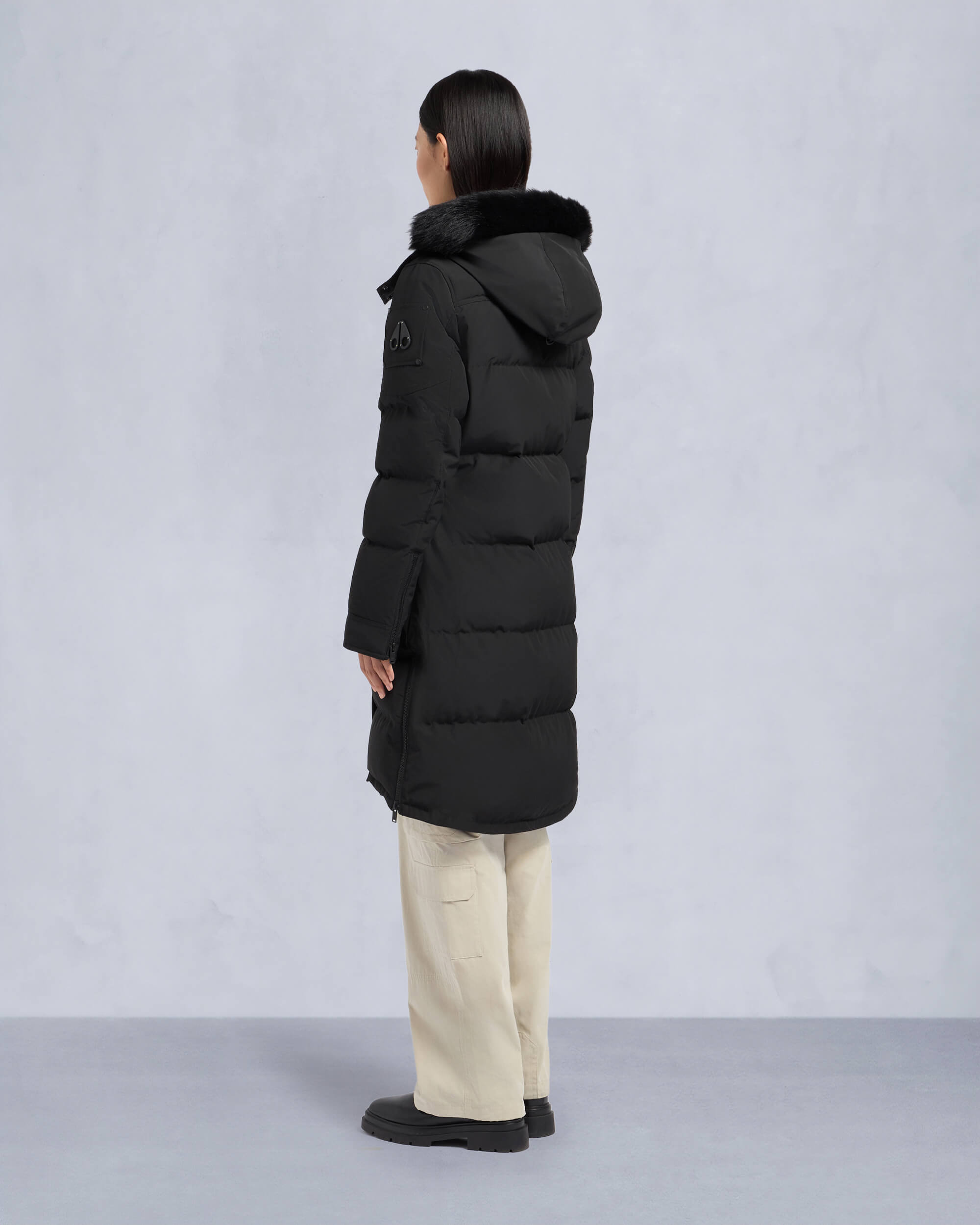 ONYX SHEARLING CAUSAPSCAL PARKA - 4