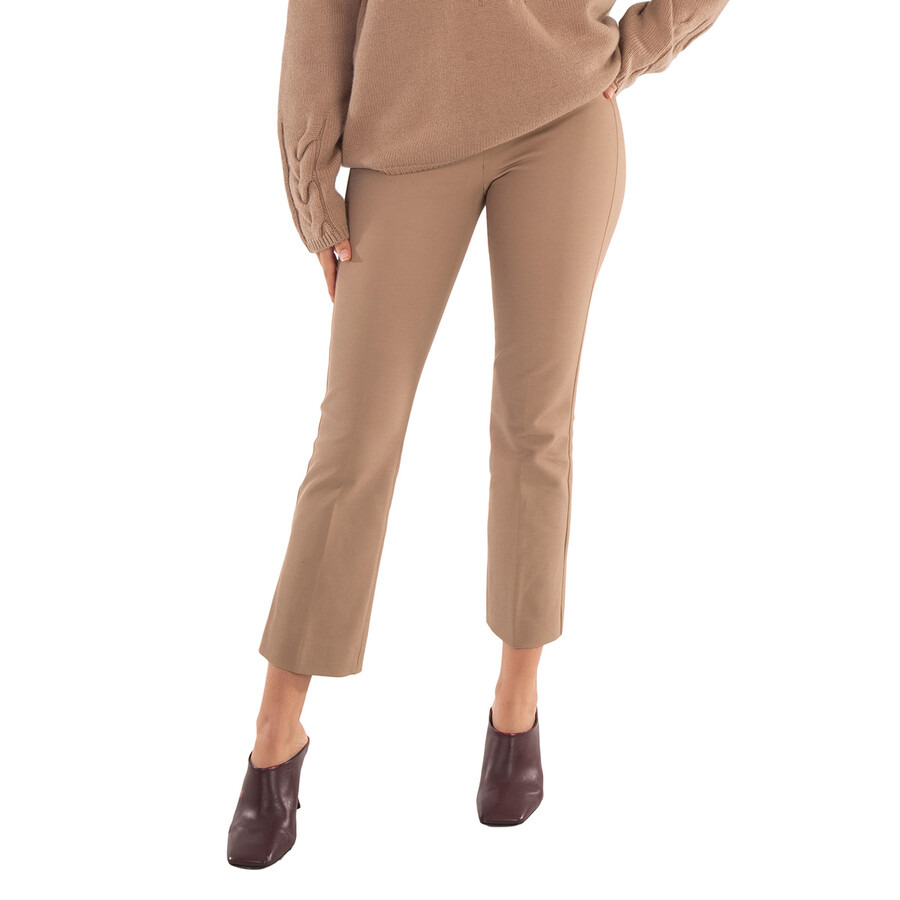 Max Mara Ladies Camel Umanita Cropped Trousers - 3
