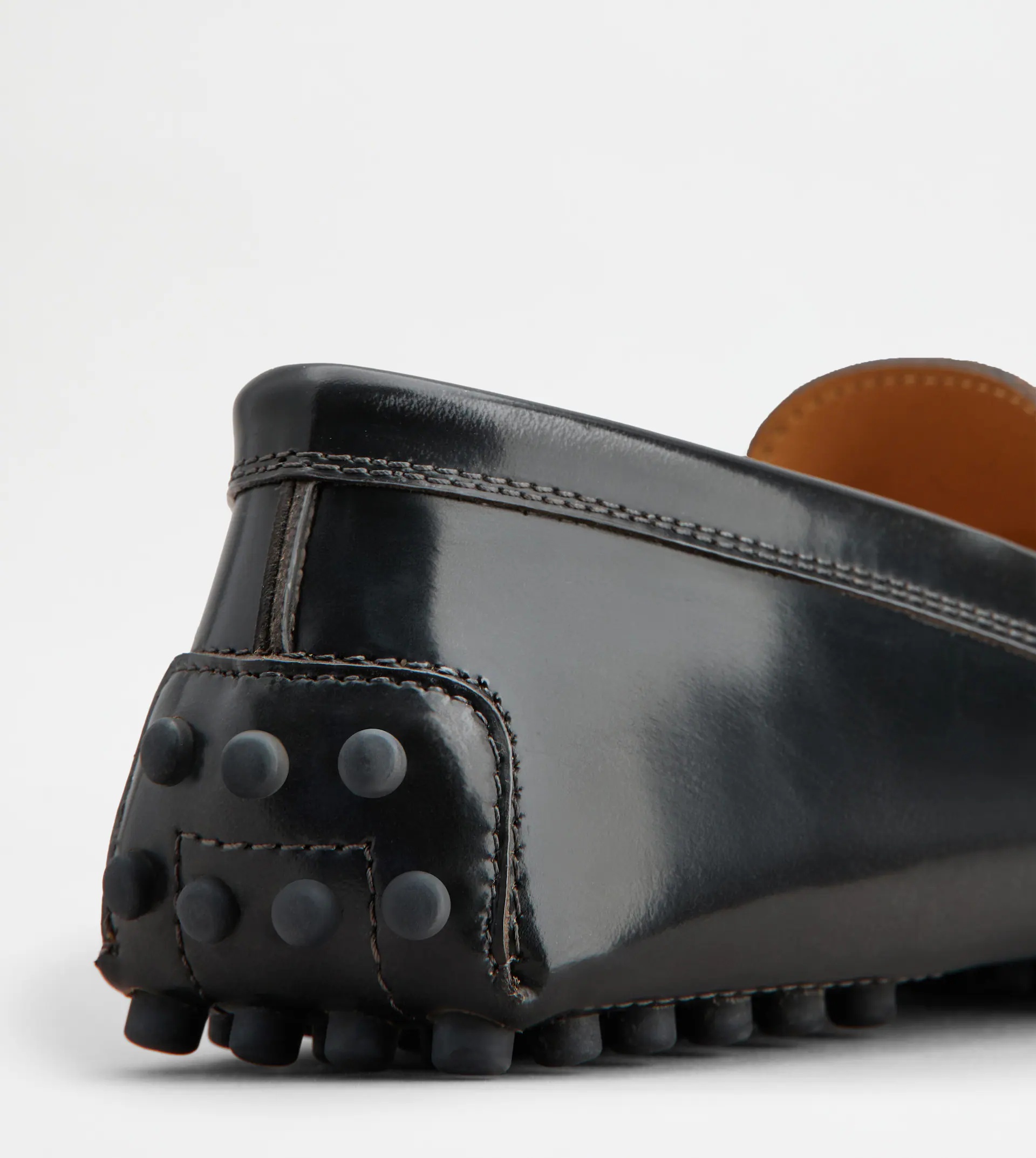 GOMMINO DRIVING SHOES IN LEATHER - GREY - 6