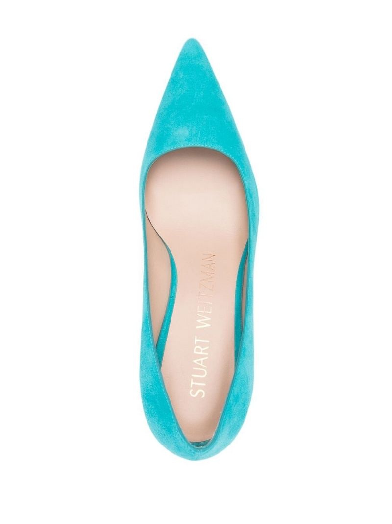 pointed 70mm suede pumps - 4