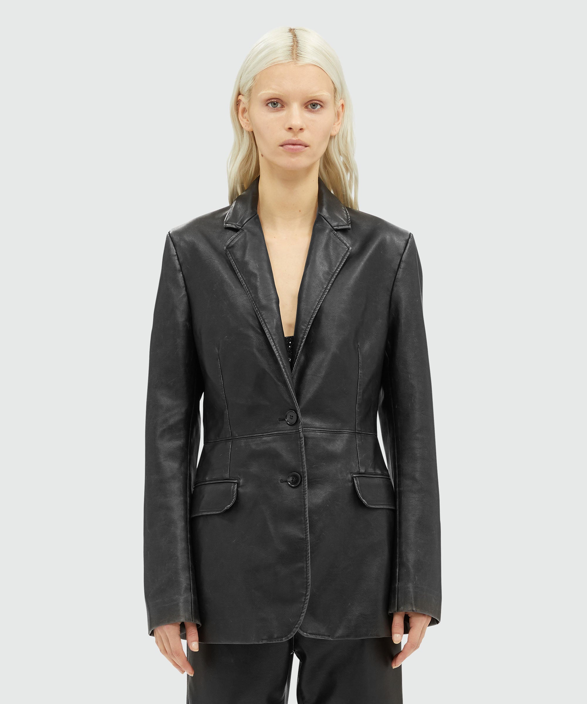 Faux-leather jacket - 2