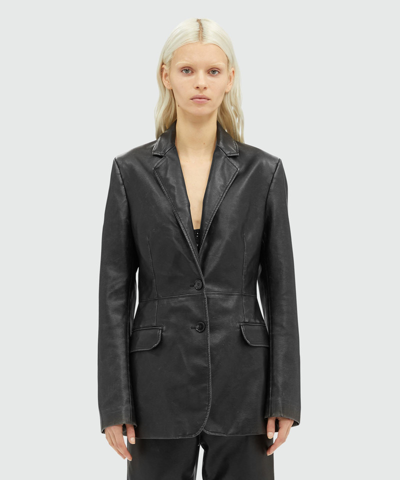MSGM Faux-leather jacket outlook