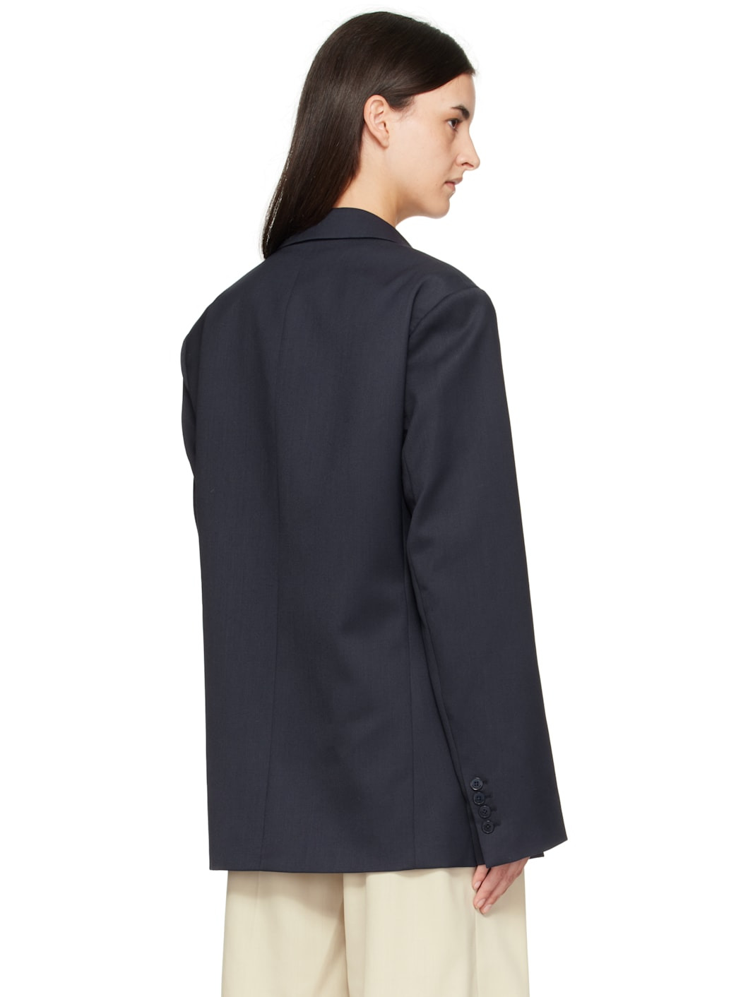 Navy Newark Double Breasted Blazer - 3