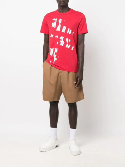 Marni abstract logo-print T-shirt outlook